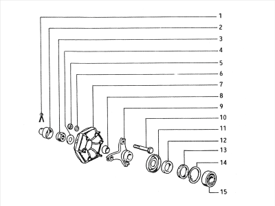 Hub - rear wheel flexible coupling